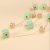 Double-Layer Mint Green Square Block Fashion Big Necklace Simple All-Match
