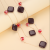 Double-Layer Coffee Square Fashion Big Necklace Simple All-Match
