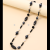 Single-Layer Black Agate Beaded Fashion Big Necklace Simple All-match