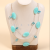 Double-Layer Crystal Stone Sky Blue Shaped Fashion Big Necklace Simple All-Match