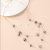 Double-Layer Transparent Gray Brown Round Fashion Big Necklace Simple All-Match