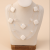 Double-Layer Milky-white Square Fashion Big Necklace Simple All-Match