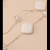 Double-Layer Milky-white Square Fashion Big Necklace Simple All-Match