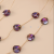 Double-Layer Transparent Purple Round Fashion Big Necklace Simple All-Match