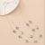 Double-Layer Transparent Gray Round Fashion Big Necklace Simple All-Match