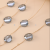 Double-Layer Transparent Gray Round Fashion Big Necklace Simple All-Match