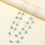 Double-Layer Crystal Stone Sky Blue Spheroidal Fashion Big Necklace Simple All-Match