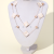 Double-Layer Milk-white Square-shaped Fashion Big Necklace Simple All-Match