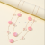 Double-Layer Pink Round Fashion Big Necklace Simple All-Match