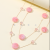 Double-Layer Pink Round Fashion Big Necklace Simple All-Match