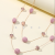 Double-Layer Pink Multi-sided Irregular Fashion Big Necklace Simple All-Match