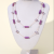 Double-Layer Crystal Stone Purple Fashion Big Necklace Simple All-Match