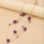 Double-Layer Purple Multi-faceted Spherical Fashion Big Necklace Simple All-Match