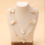 Double-Layer Milky White Shaped Flake Fashion Big Necklace Simple All-Match