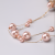 Three-Layer Pink Round Ball Pearl Fashion Big Necklace Simple All-Match