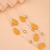 Double-Layer Orange-Yellow Irregular Cobblestone Fashion Big Necklace Simple All-Match