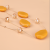 Double-Layer Orange-Yellow Irregular Cobblestone Fashion Big Necklace Simple All-Match