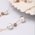 Three-Layer White Brown Round Ball Pearl Fashion Big Necklace Simple All-Match