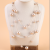 Three-Layer Cream Round Ball Pearl Fashion Big Necklace Simple All-Match