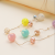 Double-Layer Six Color Round Ball Fashion Big Necklace Simple All-Match