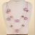 Double-Layer Purple Round Ball Fashion Big Necklace Simple All-Match