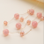 Double-Layer Pink Round Ball Fashion Big Necklace Simple All-Match