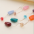 Double-Layer Six-color Large Natural Pebble Style Fashion Big Necklace Simple All-Match