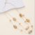 Double-Layer Brown Large Natural Pebble Style Fashion Big Necklace Simple All-Match