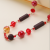 Single-Layer Red Multi Element Irregular Big Necklace All-Match