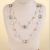 Double-Layer Yellow-green Floriated Round White Pearl Fashion Big Necklace Simple All-Match