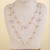 Double-Layer White Butterfly Round Yellow Bead Fashion Big Necklace Simple All-Match