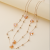 Double-Layer Cream Butterfly Round Yellow Bead Fashion Big Necklace Simple All-Match