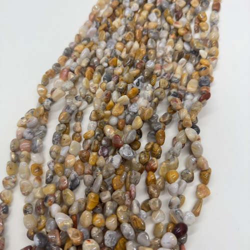 crazy agate amorphous scattered beads