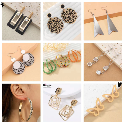 Popular Double-Layered Tassel Earrings Fashionable and Elegant Earrings