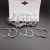 European and American Silver C- Shaped Geometric Big Circle Pearl Vintage Earrings Set for Women