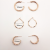 Circle Twist 3 Stripes Ear Ring European and American Hot Stylish Graceful Simple Advanced Sense Earring Set