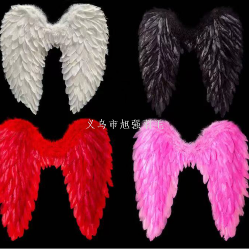 factory direct sales amazon angel wings props white feather wings children adult performance and catwalk direct sales