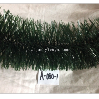 White Edge Green Edge Saw Paper Wool Tops Color Stripes Christmas Tinsel Color Stripes