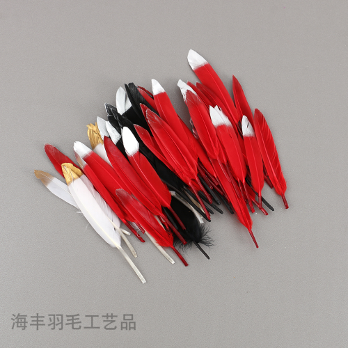 factory in stock supply white male chicken feather dreamcatcher feather diy accessory color feather painted accessories