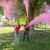 Gender reveal baby shower blue pink boy girl smoke powder spray extingguisher