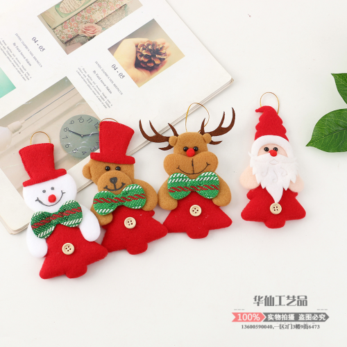 christmas tree pendant little doll dancing old man snowman deer bear doll gift christmas hanging pieces christmas decorations