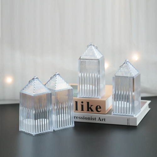 圣诞万圣节装饰水晶小风灯LED手提小夜灯 新款氛围灯橱窗摆件批发