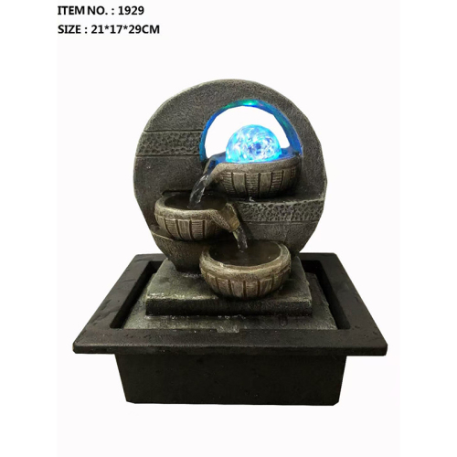 工厂直销小型客厅复古摆件循环流水景观喷泉办公桌面公司开业送礼