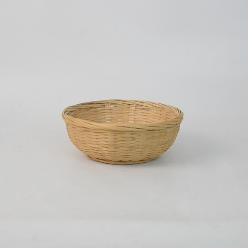 竹制品收纳竹篮圆形晾晒家居储物厨房收纳