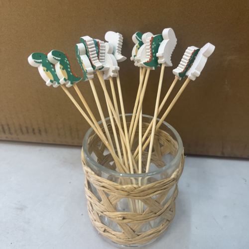 水果签创意竹签可爱水果签图案花纹印花水果签