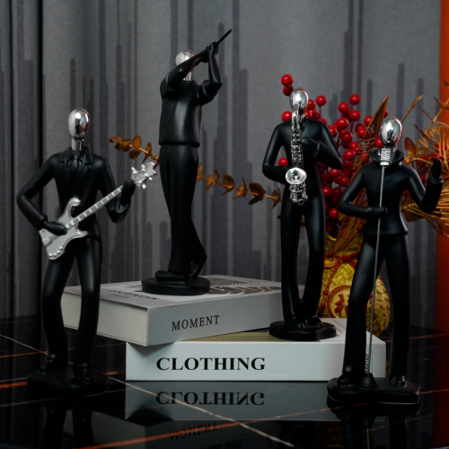 树脂工艺抽象音乐人物摆件乐队家居装饰音乐桌面摆件