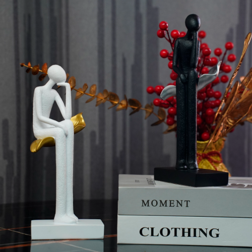 创意艺术树脂雕塑人物艺术摆件客厅卧室家居乔迁装饰礼品