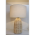 Sili Style Fabric Table Lamp Bedroom Bedside Bed B & B Living Room Desk Ambience Light Retro Nostalgic Rattan Table Lamp