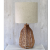 Cross-Border Rattan Woven Paper String Table Lamp Bedroom B & B Bedside Decorative Lamp Desk Hand Woven Cloth Vintage Table Lamp