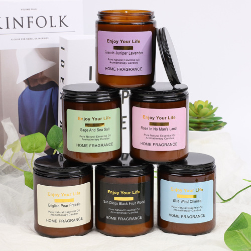 香薰蜡烛礼盒套装结婚新婚香氛北欧闺蜜生日伴手礼物摄影道具蜡烛